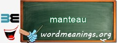 WordMeaning blackboard for manteau